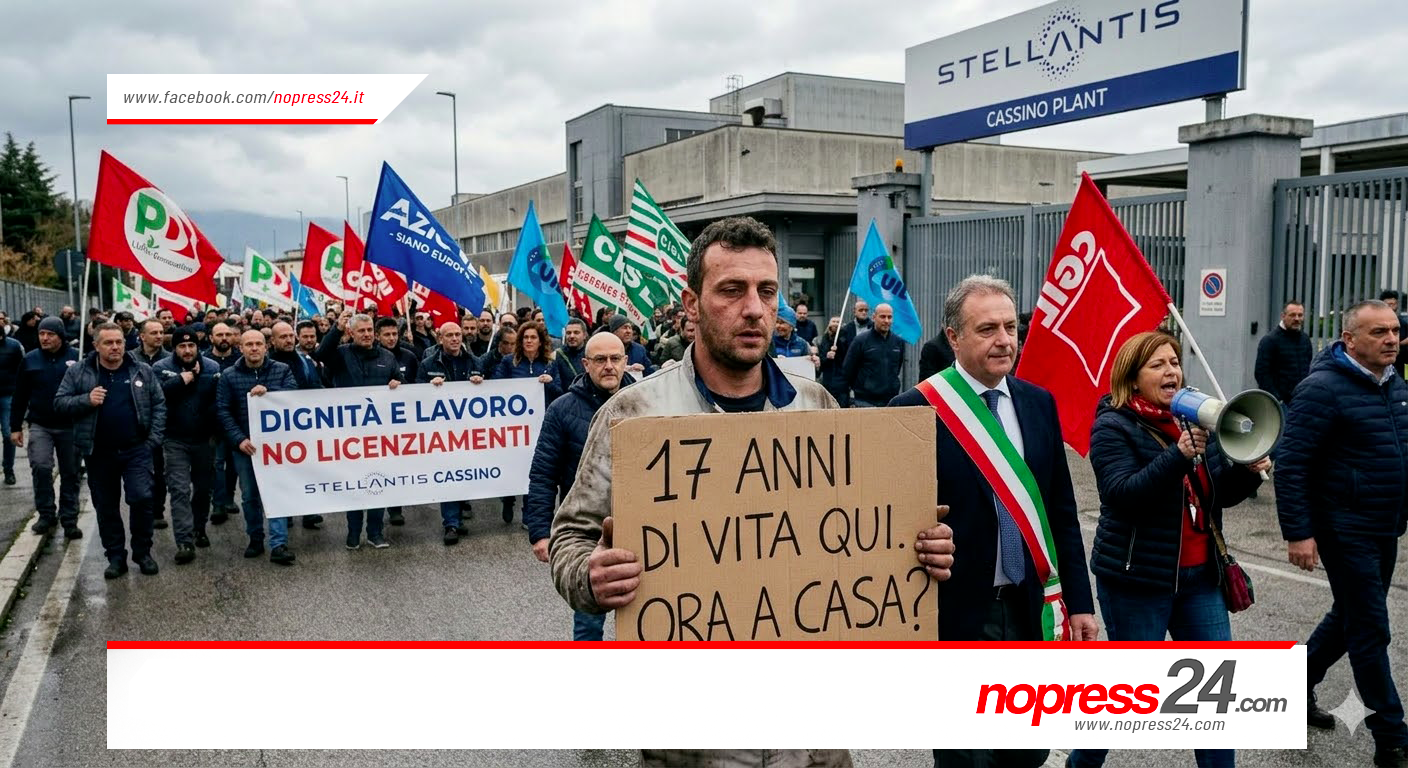 Cassino, il crepuscolo di Stellantis: l’ultima parata di un sindacato senza più maschere.